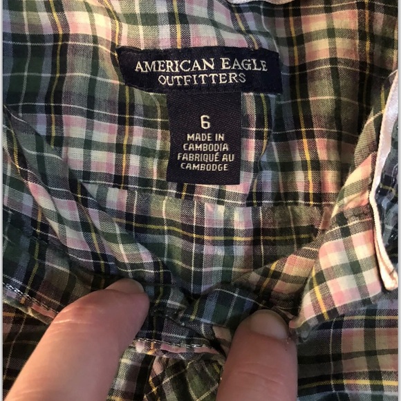 American Eagle button up size 6 - Picture 3 of 3
